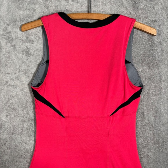 Nike Dri-FIT Tennis Dress Med Pink Black Sleeveless Athletic ASO Serena Williams - Picture 10 of 16